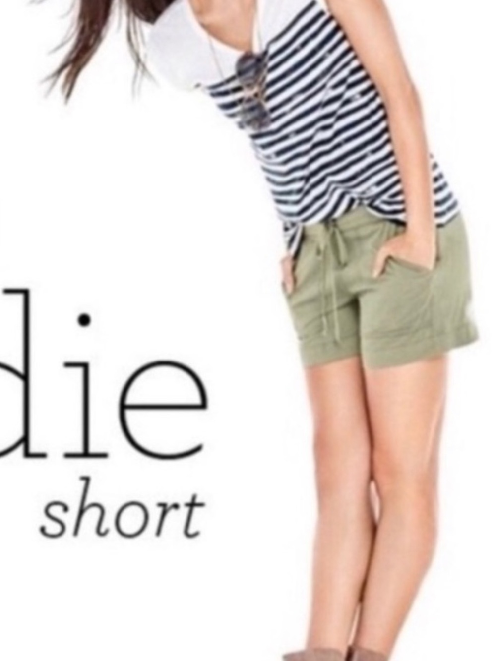 CAbi #5110 Goldie Shorts Olive Green with Drawstring Blokette